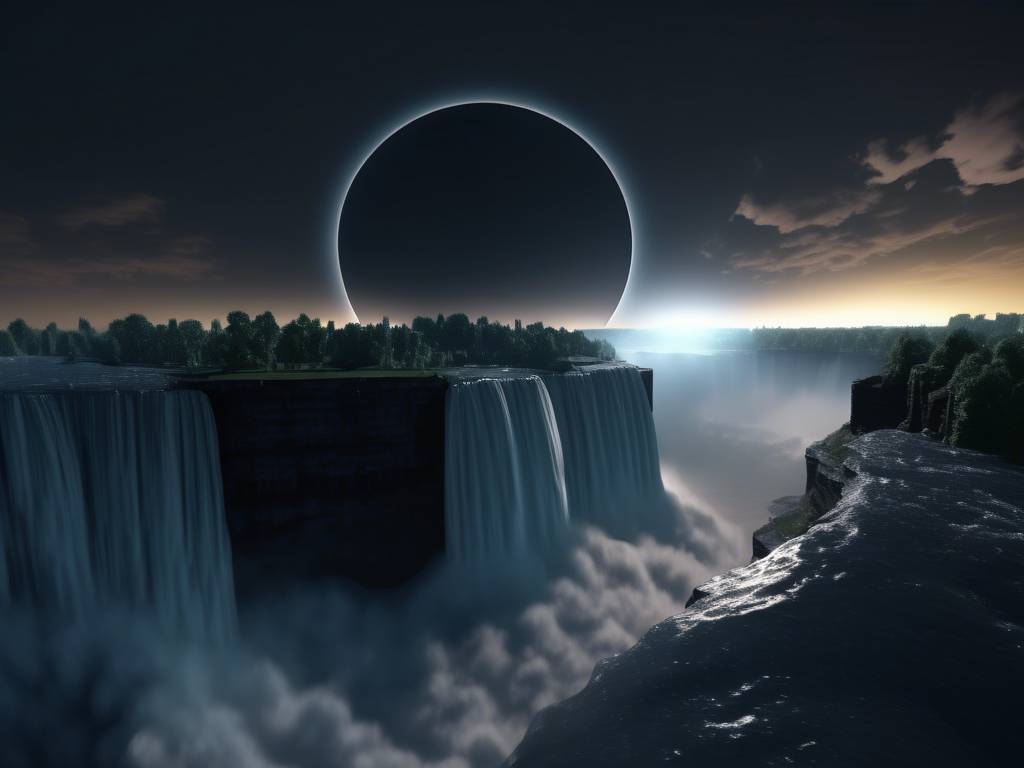 Niagara Falls sky darkens with total solar eclipse ?