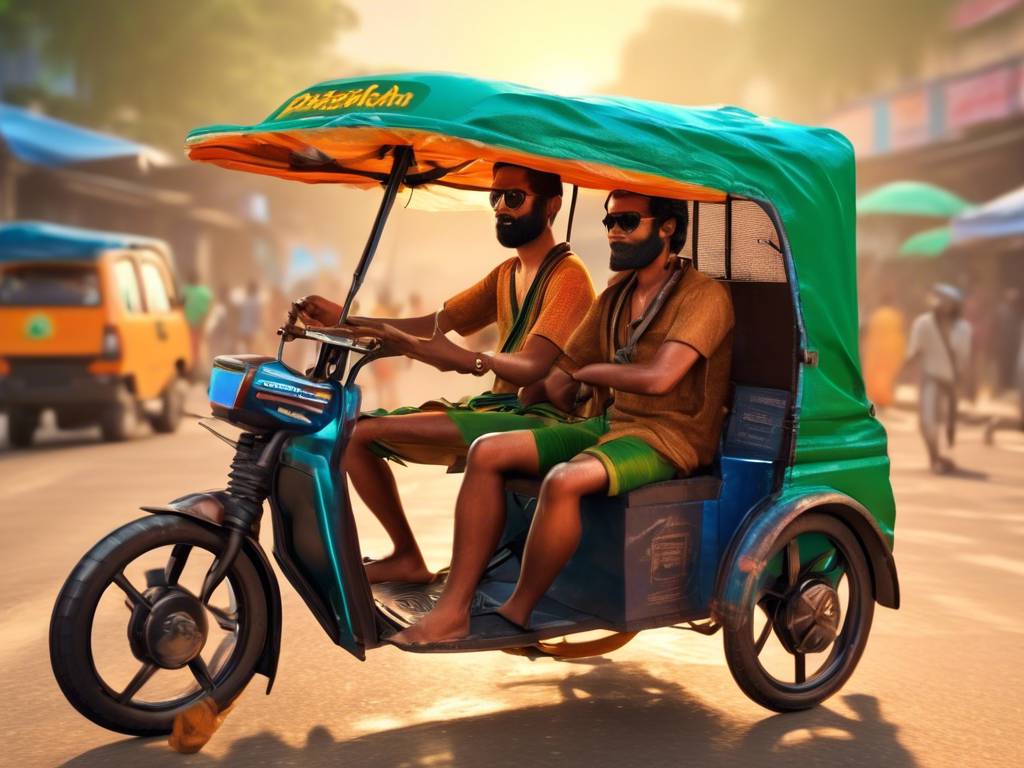 Innovative Bangladesh rickshaw operators ?? brave searing heatwave