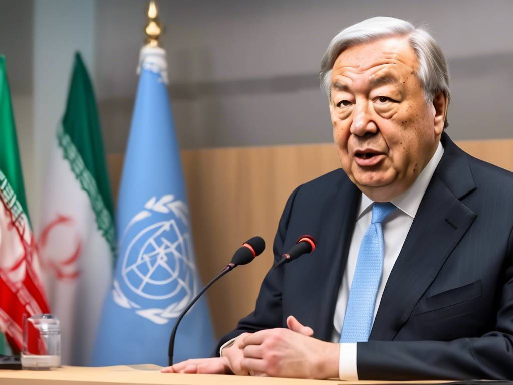 UN chief advises caution following Iran's strikes on Israel ?