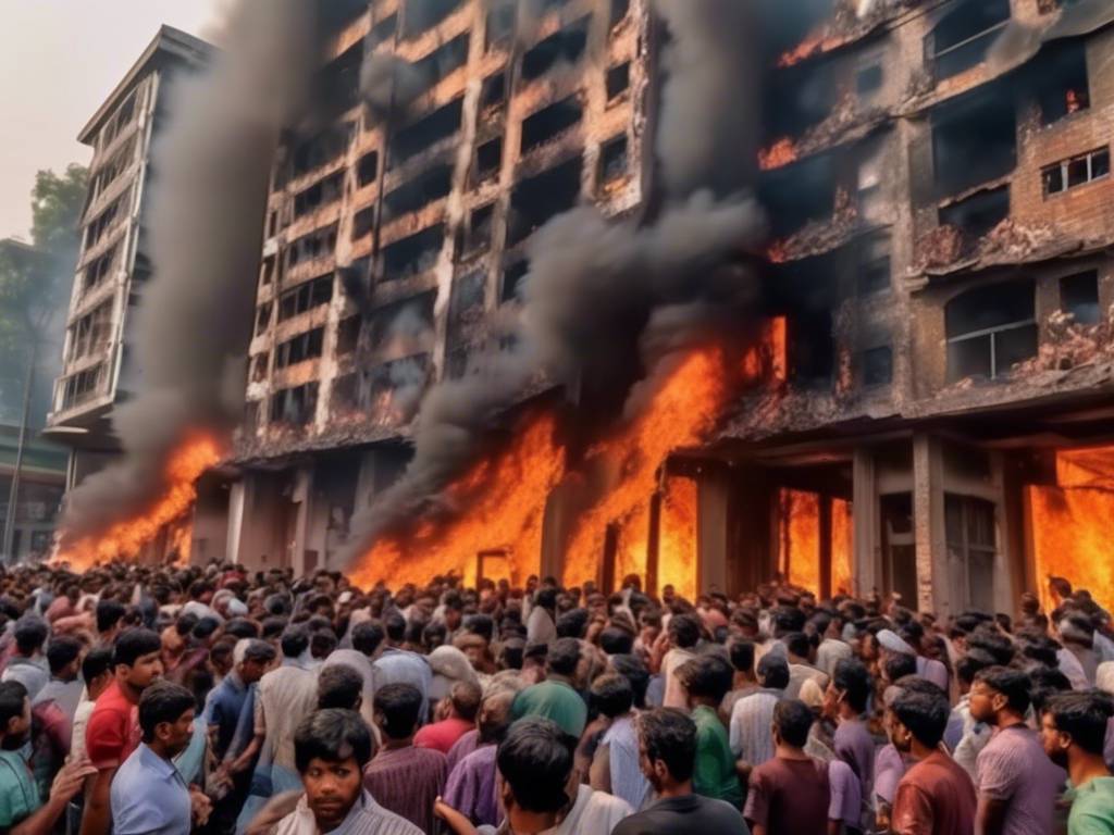 Dozens killed, injured in Bangladesh building fire ??
