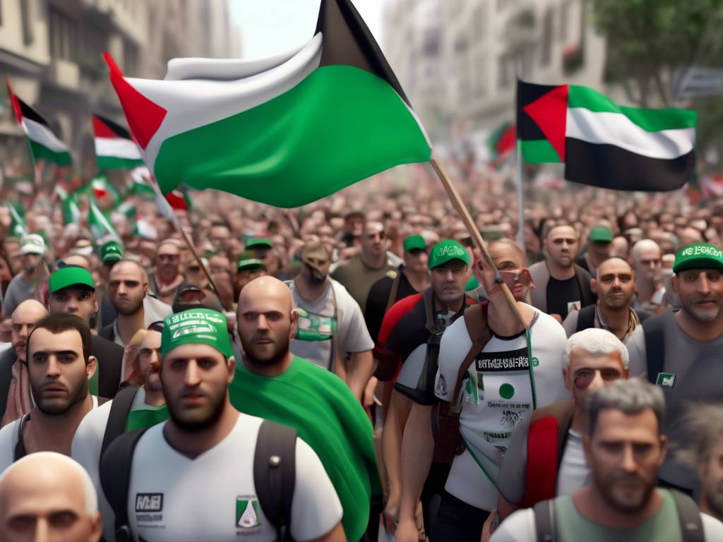 Pro-Palestinian marchers rally for cause ?‍♀️??