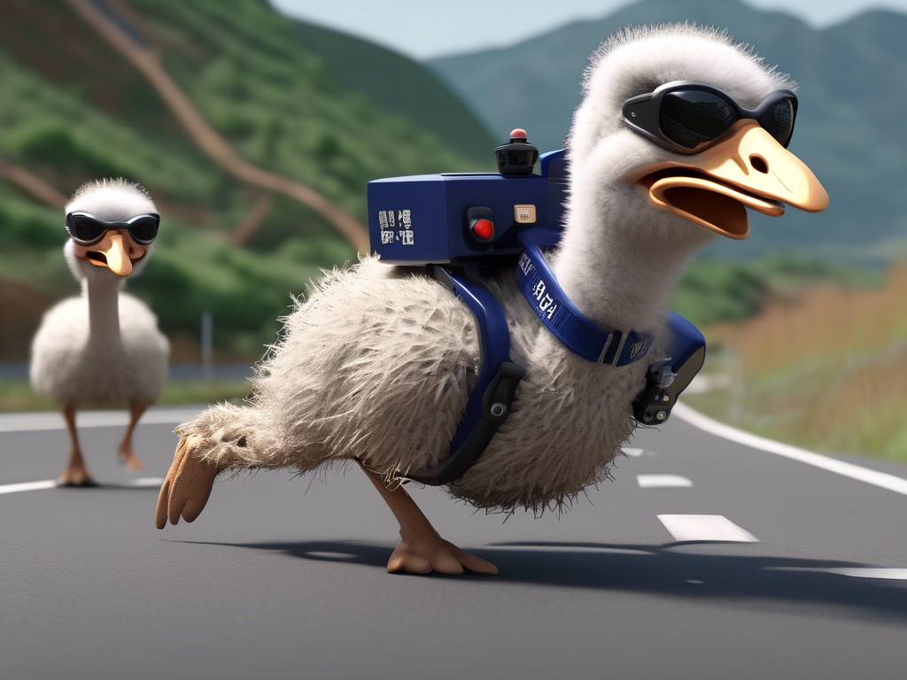 South Korean police chase runaway ostrich ???