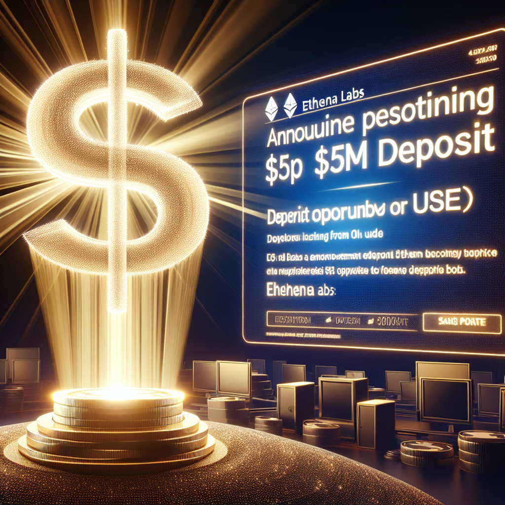 Ethena Labs Reveals Lucrative $50m Deposit Opportunity for USDe ??