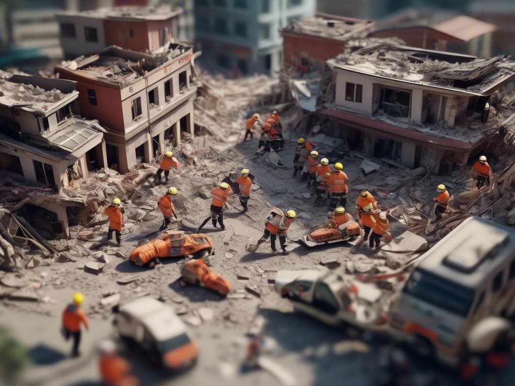 Rescuers searching for survivors after Taiwan earthquake ?