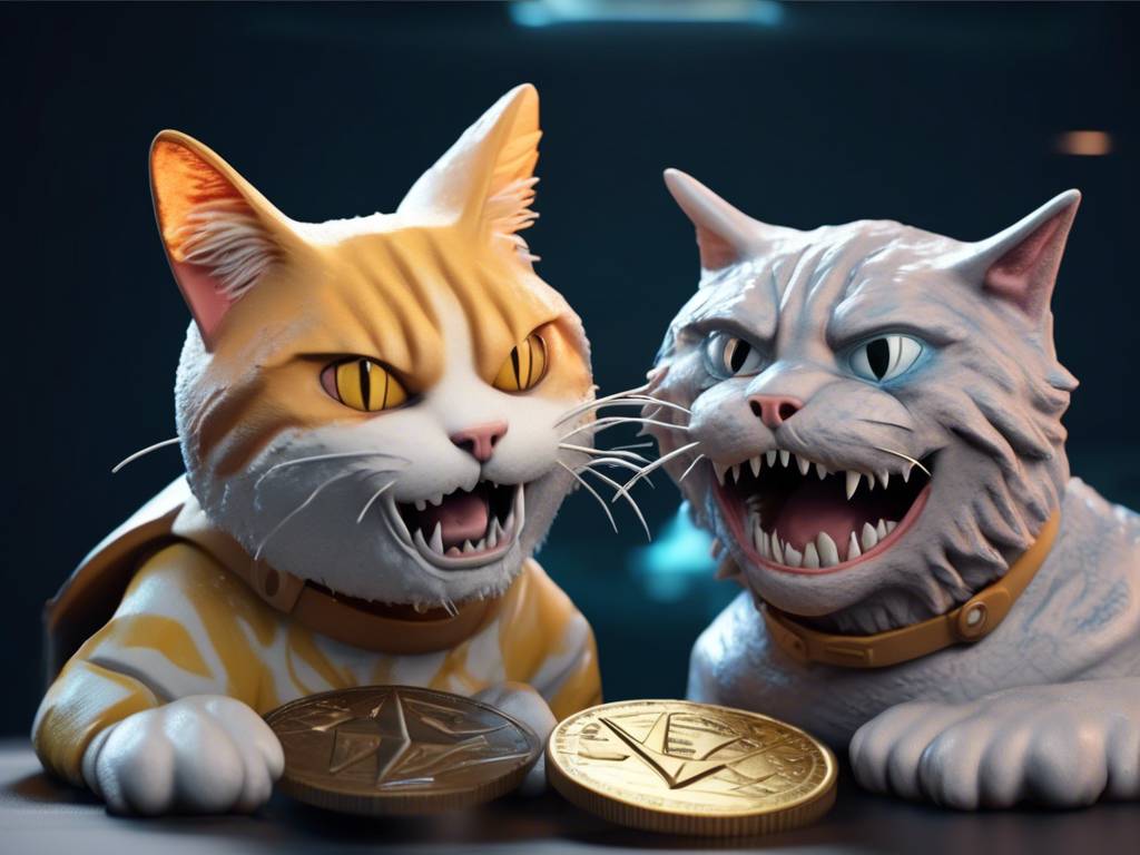 Solana Meme Coin vs. Shark Cat Faceoff Ends Peacefully ?