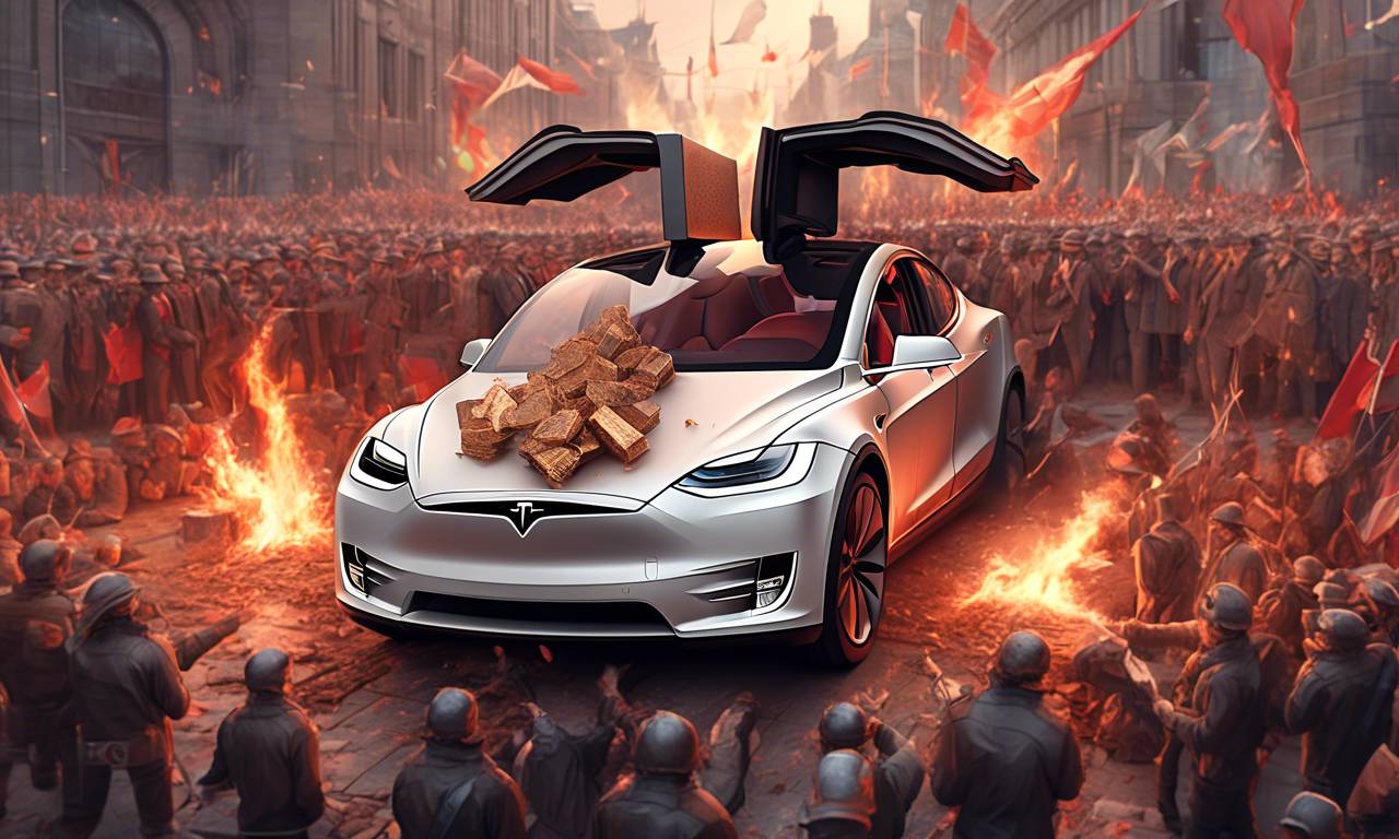 Tesla blockchain powers up amid Germany protests! ?