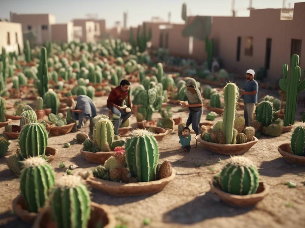 Gazans turn to cactus for food in crisis ??
