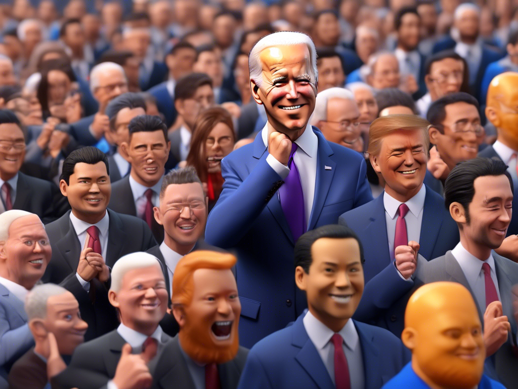 Crypto enthusiasts cheer as Biden criticizes Trump in Foxconn dispute! ??