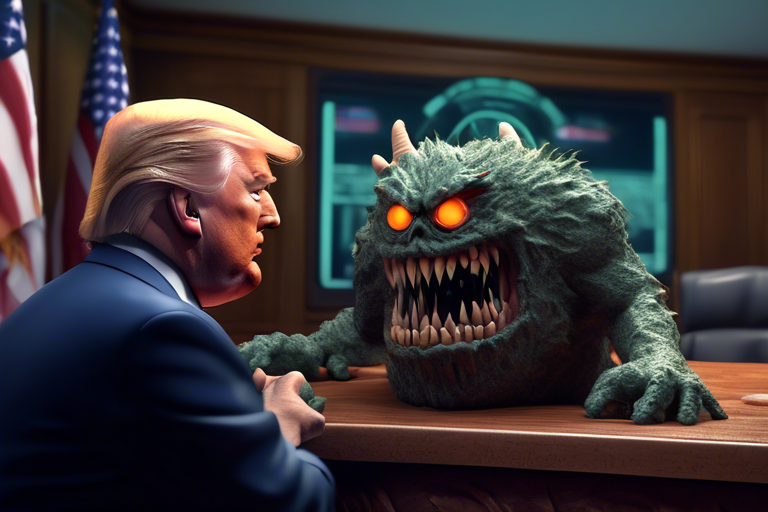 The error in which 'Monster' bet against Trump stock day before his shooting was noted?