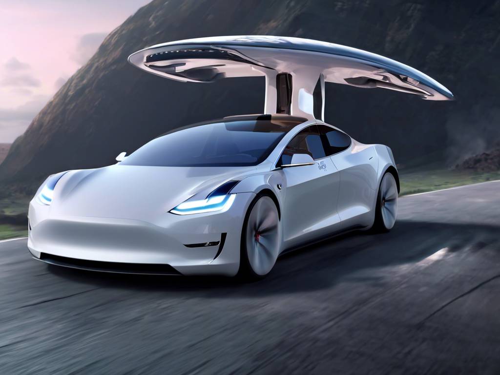 Elon Musk hints at SpaceX partnership for Tesla with flying car?! ?? #shorts