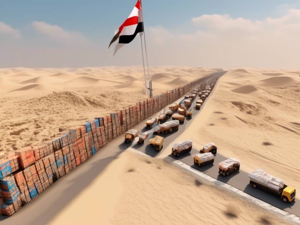 Egypt constructs Gaza aid wall to streamline logistics ??