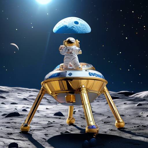 Jeff Koons' Sculpture Lands on Moon ?: First 'Authorized' Art! ??