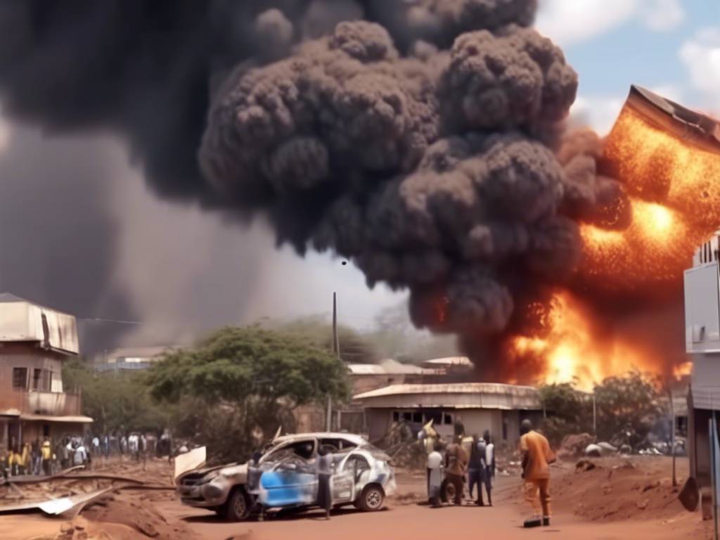 Shocking gas explosion in Kenya caught on camera! ?