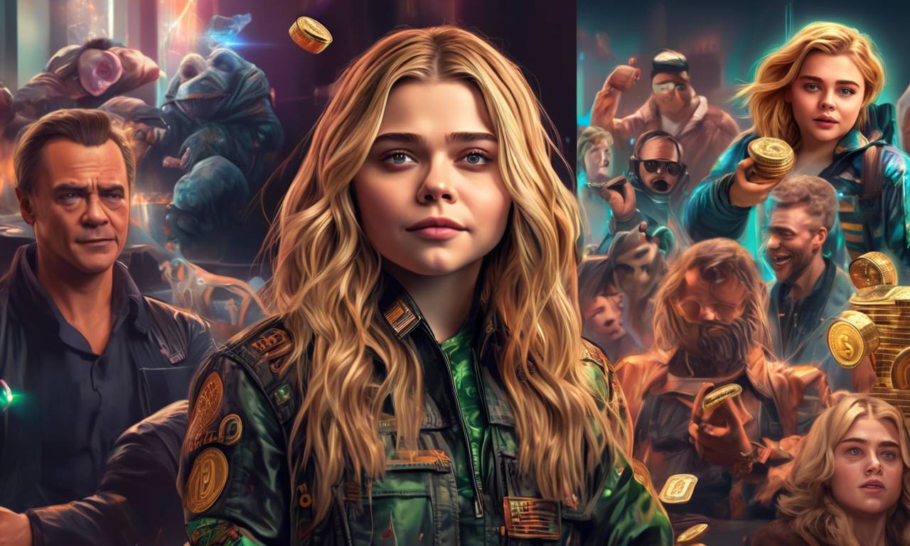 Chloë Grace Moretz steals the show as 'Razzlekhan' in $4B Bitfinex Bitcoin Heist film! ??