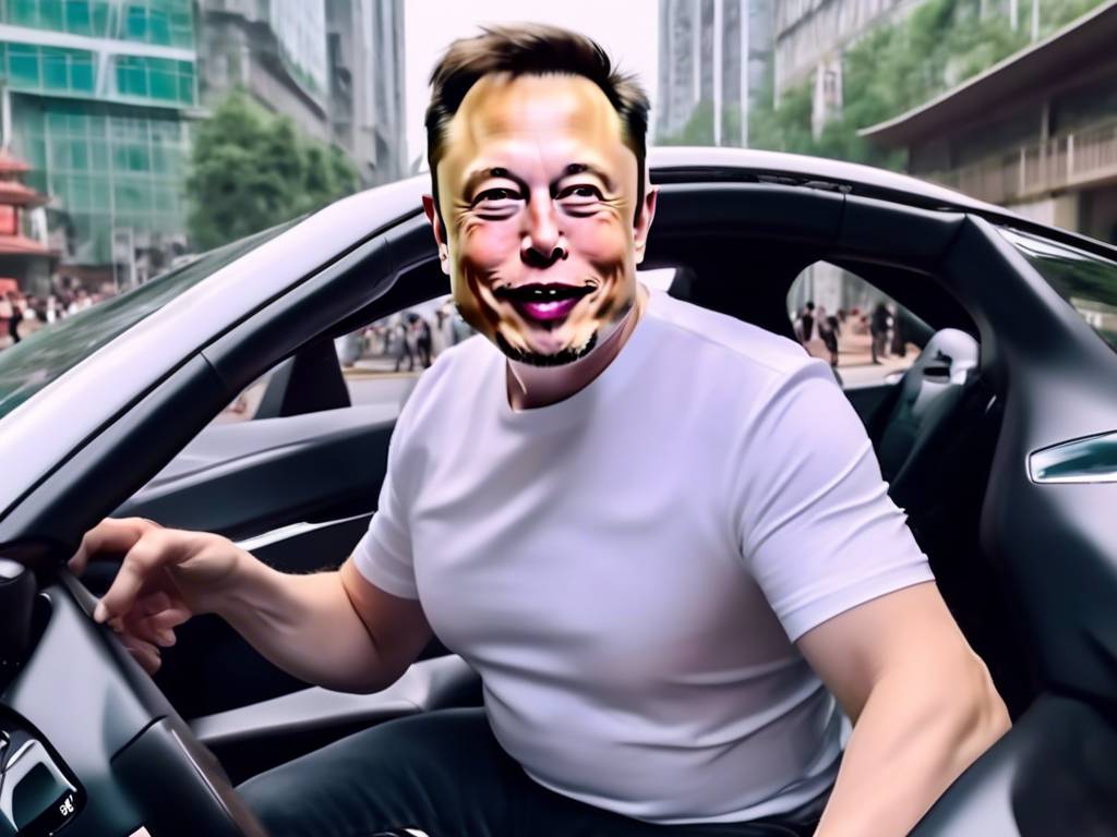 Elon Musk explores self-driving tech in China! ??