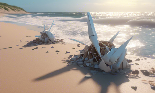 Broken wind turbine pieces are washing up on Nantucket beach ?