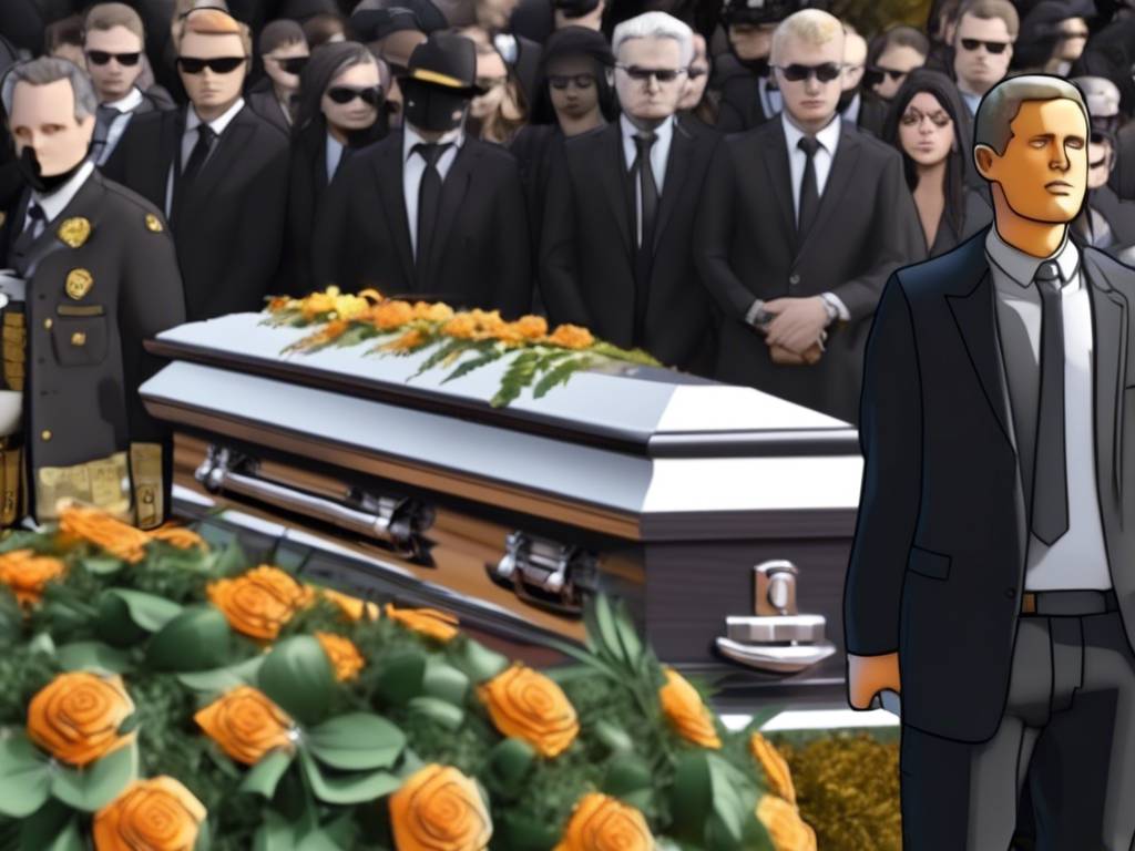Crypto expert warns of potential arrests at funeral ??