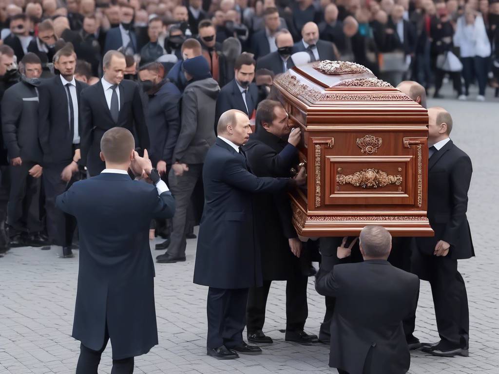 Russian opposition leader's coffin arrives in Moscow ?️