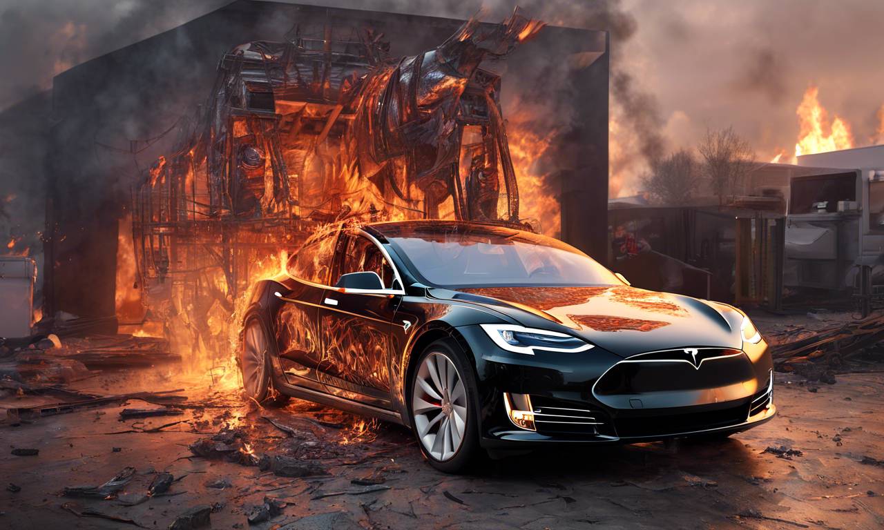 Tesla Germany suspends work after suspected arson ?