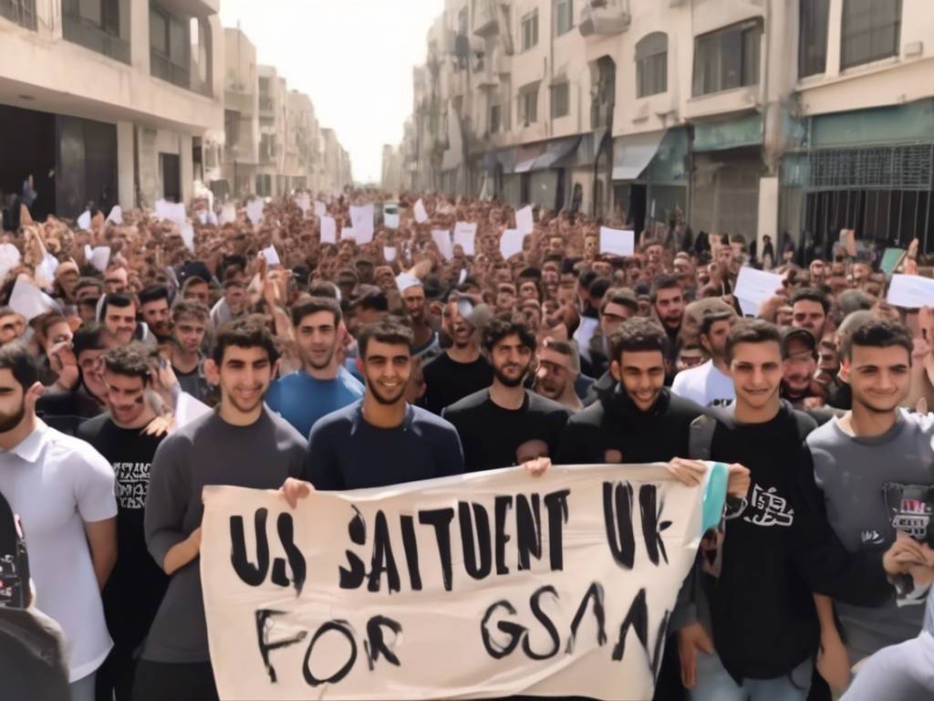 US student protesters receive gratitude from Gazans for their support ??