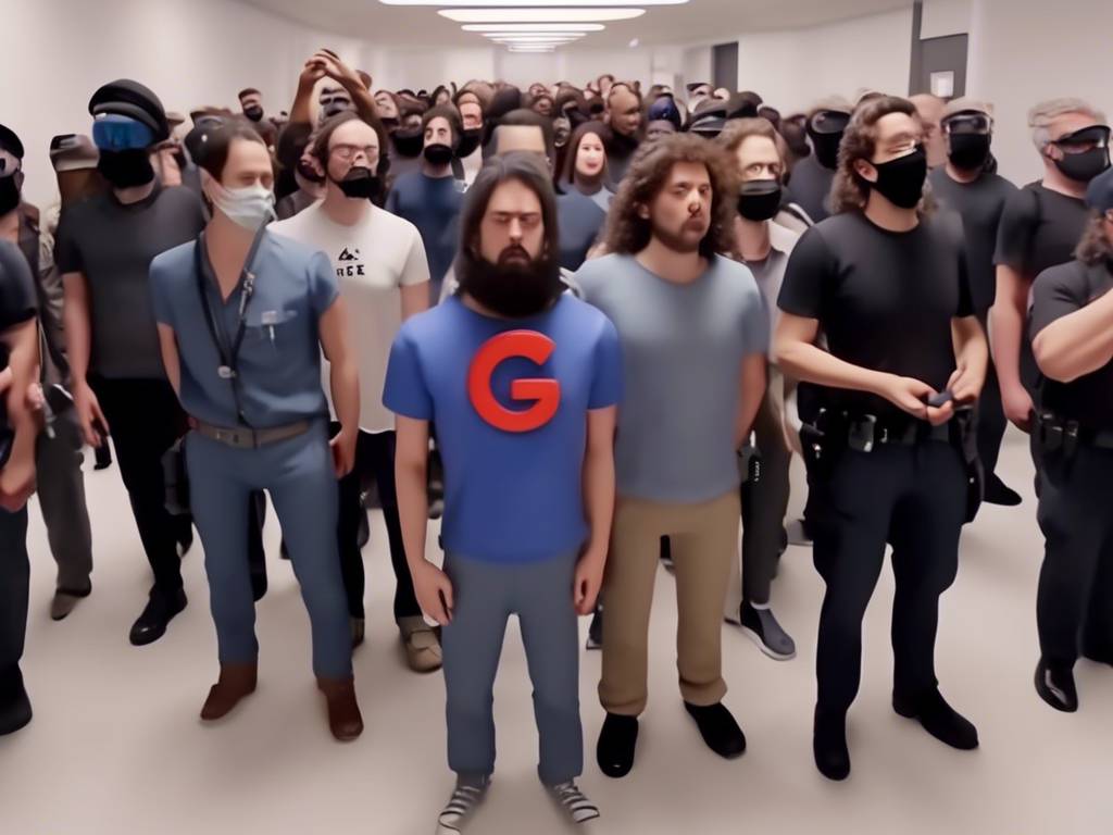 Google workers arrested after nine-hour protest in cloud chief's office ?