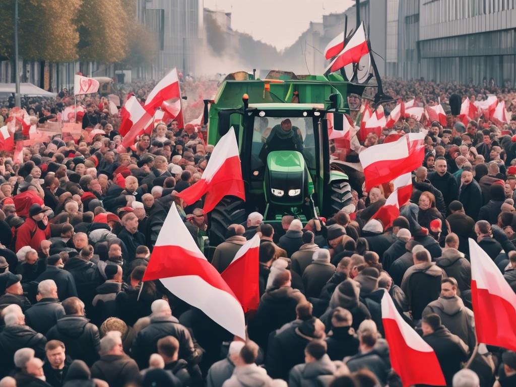 Breaking: Polish farmers protest in Warsaw ????