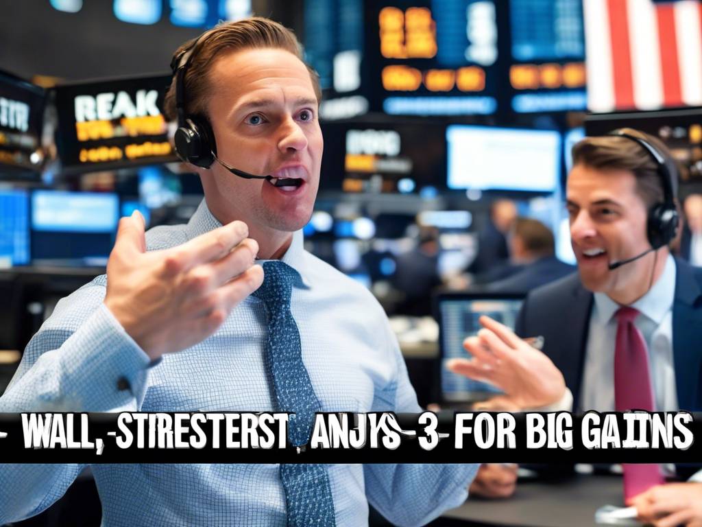 Top Wall Street analysts choose 3 stocks for big gains! ??