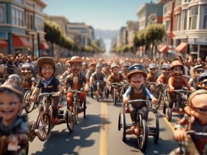 San Francisco tricycle race thrills crowd 😱🚴