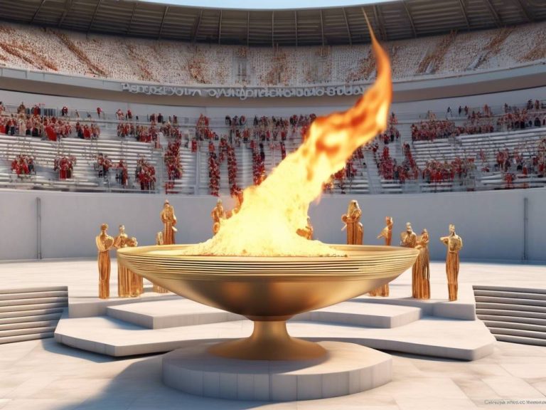 Olympic flame ceremony at Panathenaic Stadium 🔥🏟️
