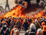 Fiery protest: French farmers demand better conditions 🔥🚜