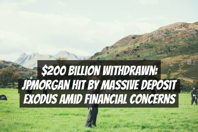 $200 Billion Withdrawn: JPMorgan Hit by Massive Deposit Exodus Amid Financial Concerns