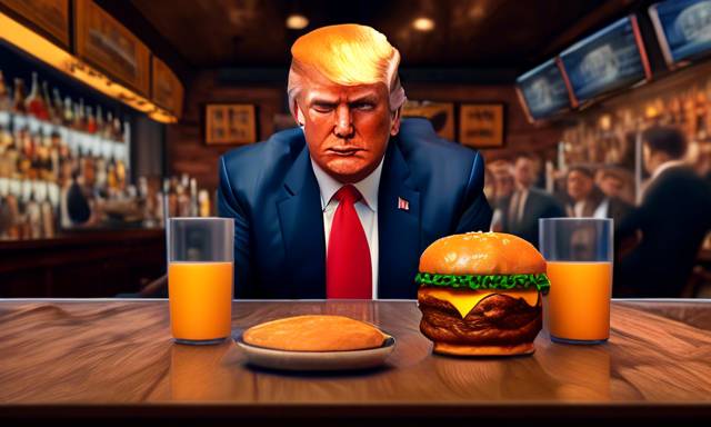 Support for BTC Demonstrated by Donald Trump at NYC Bar with Burgers 🍔💰