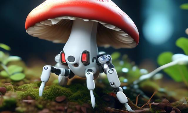 Crawling Ability of Mushroom Enhanced by Robotic Body 🌱🤖