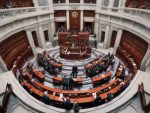Georgia parliament clash over foreign agent bill 🚨💥