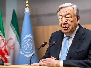 UN chief advises caution following Iran's strikes on Israel 😱