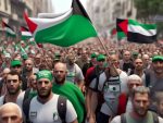 Pro-Palestinian marchers rally for cause 🚶‍♀️💪🌍