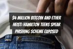 $4 Million Bitcoin and Ether Heist: Hamilton Teens Spear Phishing Scheme Exposed