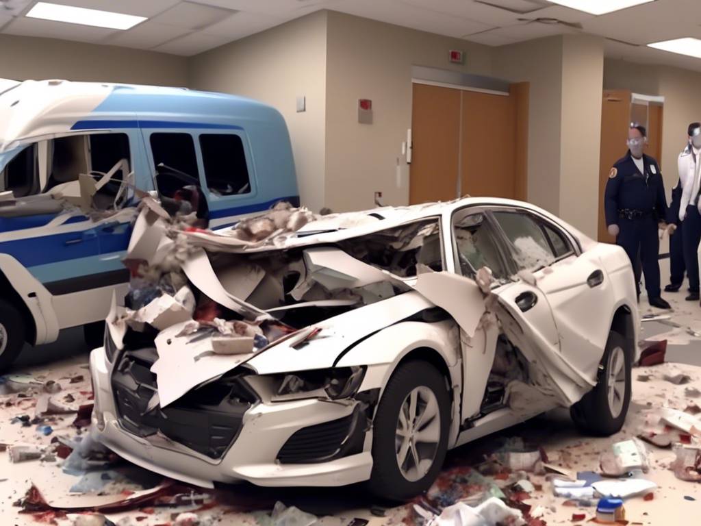 Shocking video captures car crashing into Texas hospital ER 🚗🏥