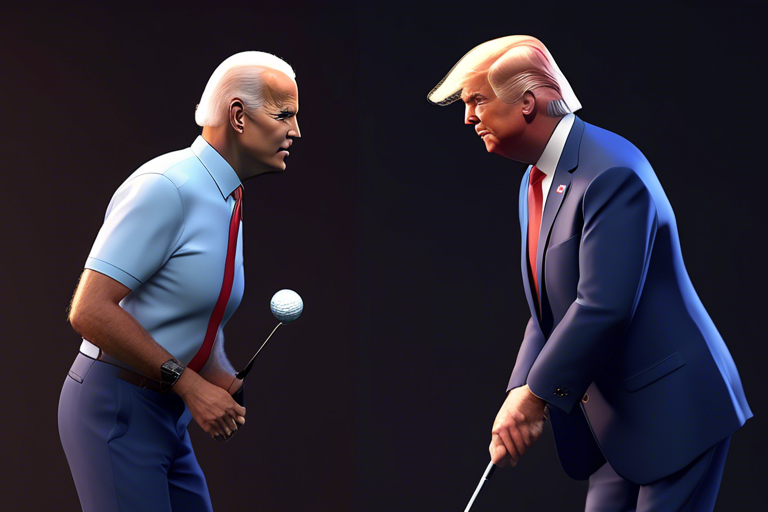 Biden and Trump Show Off Golf Skills as Presidential Debate Ends ⛳️