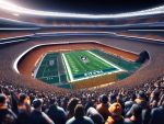 Excited fans gather at Allegiant Stadium for Super Bowl 🏈🔥
