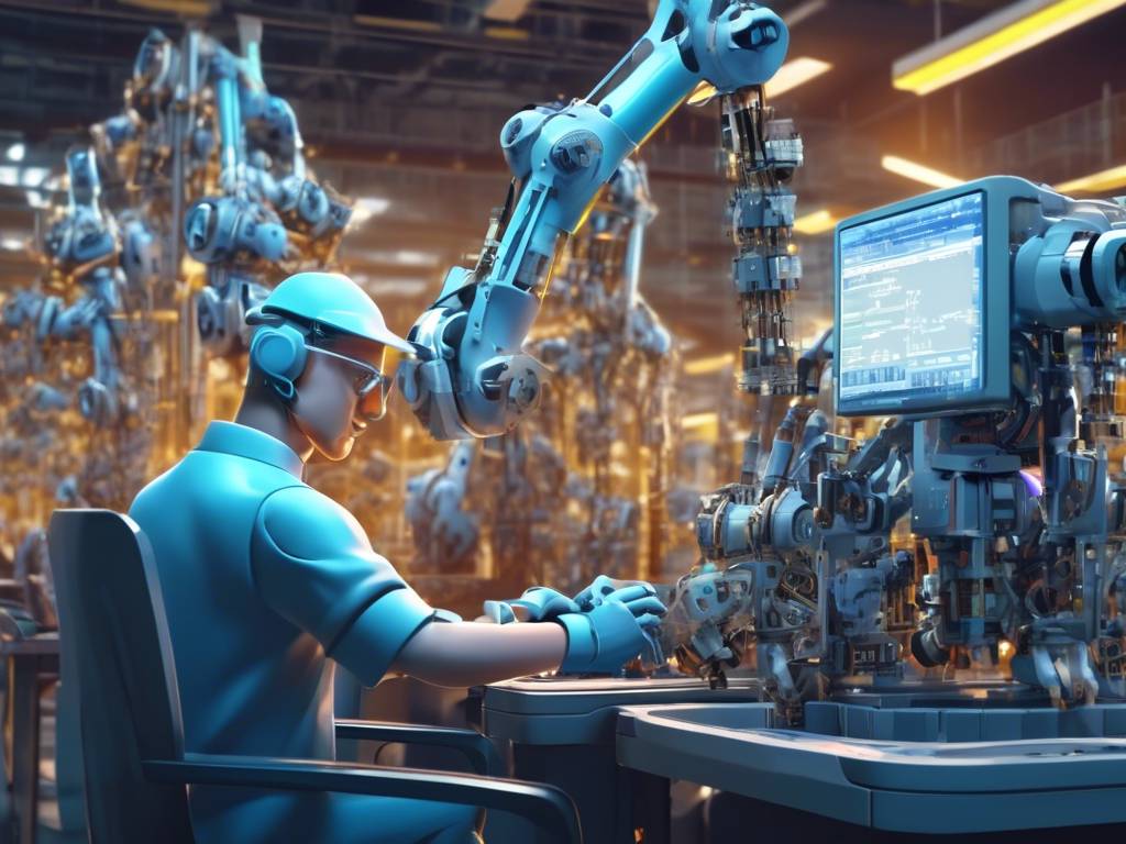 Automated workforce revolutionizing factory roles. 🤖💼