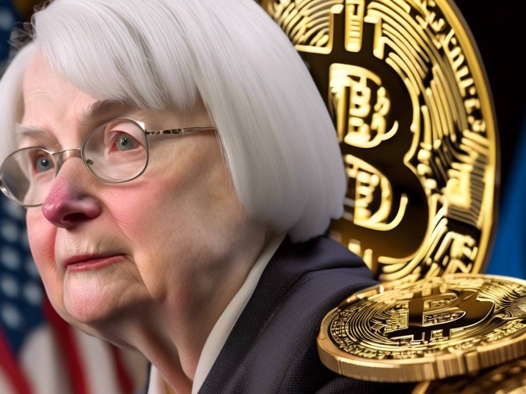 Janet Yellen's $1M Bitcoin Sign Photobomb 😲😎