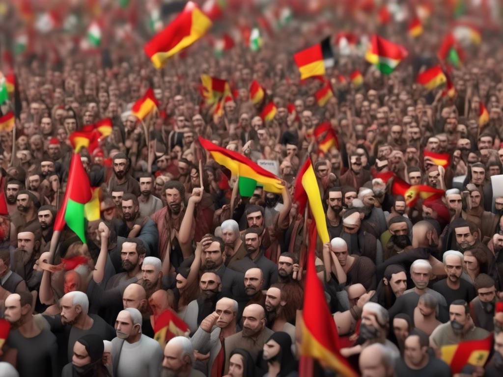 Spanish protesters honor Gaza victims with symbolic gesture 🌹😢