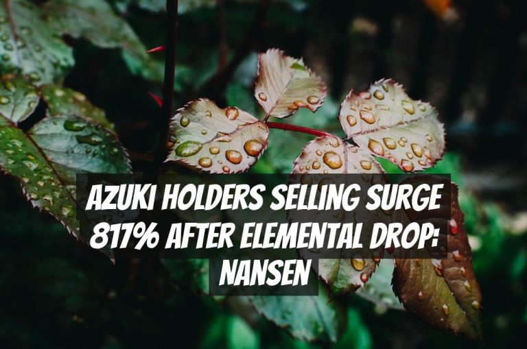 Azuki holders selling surge 817% after Elemental drop: Nansen