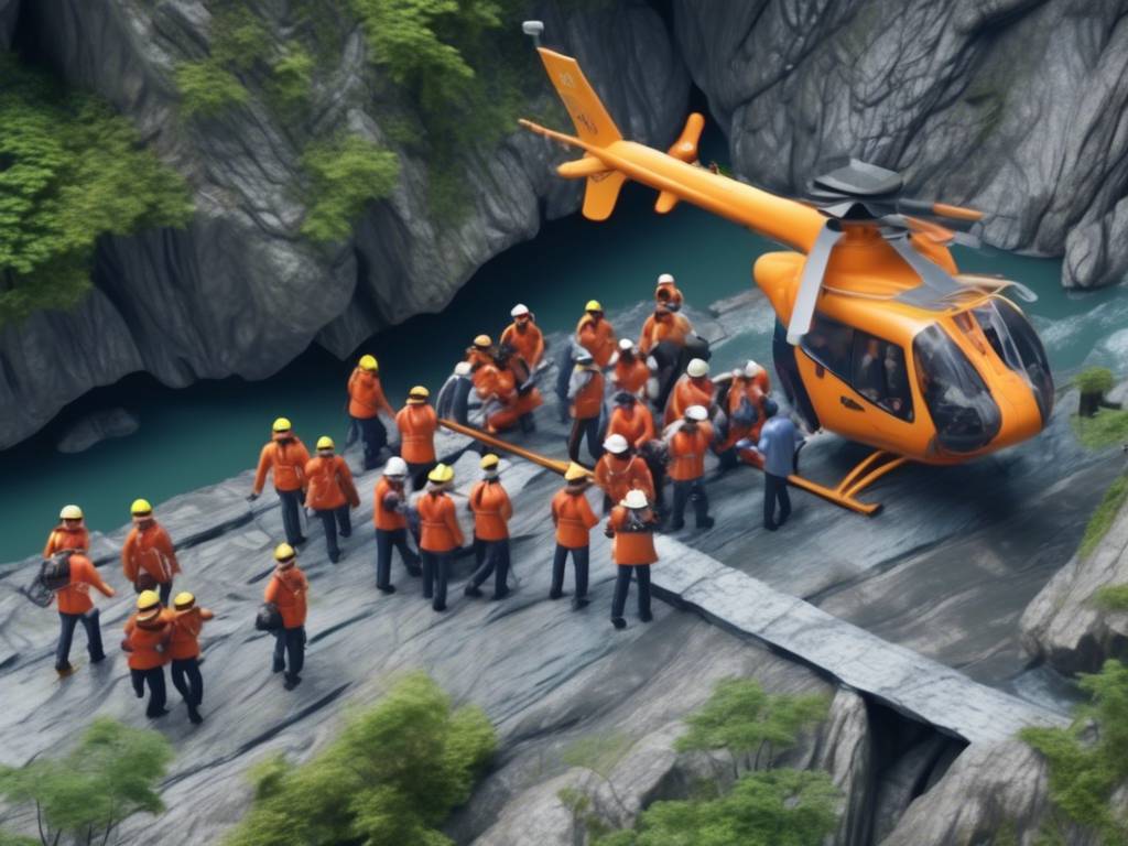 Breaking: Rescuers save trapped people at Taiwan's Taroko Park 😮