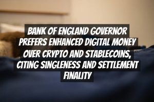 Bank of England Governor Prefers Enhanced Digital Money Over Crypto and Stablecoins, Citing Singleness and Settlement Finality
