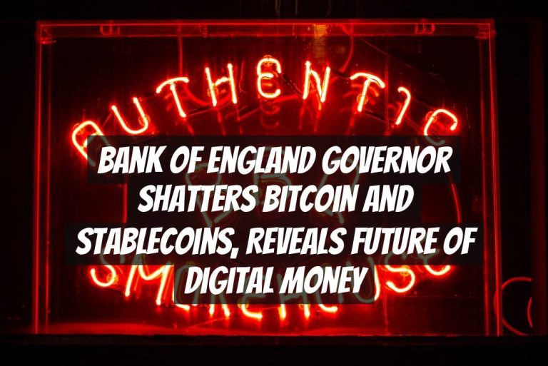 Bank of England Governor Shatters Bitcoin and Stablecoins, Reveals Future of Digital Money