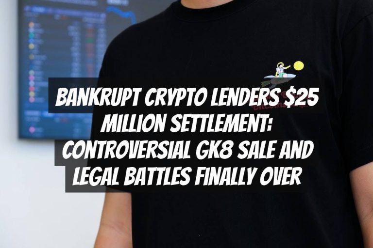 Bankrupt Crypto Lenders $25 Million Settlement: Controversial GK8 Sale and Legal Battles Finally Over