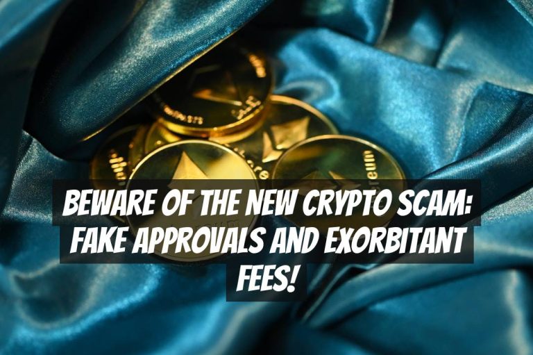 Beware of the New Crypto Scam: Fake Approvals and Exorbitant Fees!