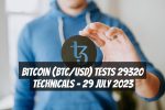 Bitcoin (BTC/USD) Tests 29320 Technicals – 29 July 2023